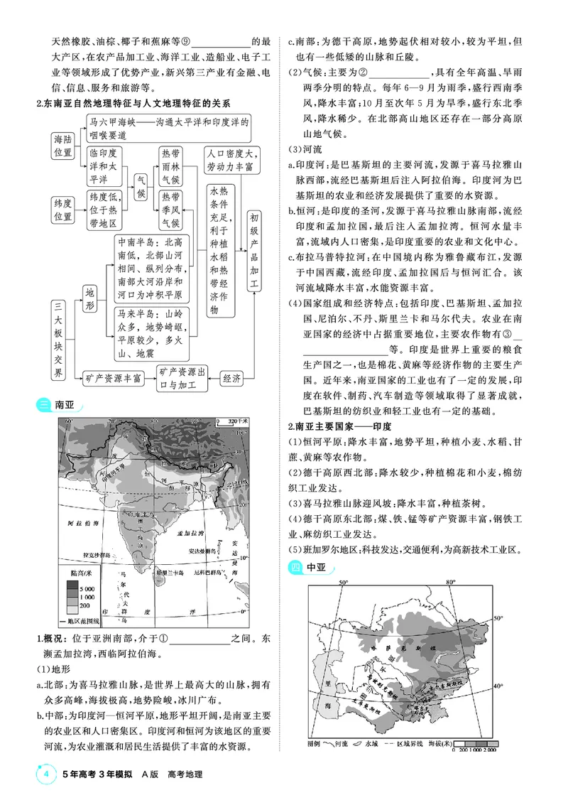 《2_第一部分　世界地理_2026版教学资源包_202653高考总复习A版_山东版_2026版.山东版.选考总复习.地理.5·3A版_区域地理_2_PDF教参电子书》第4页预览