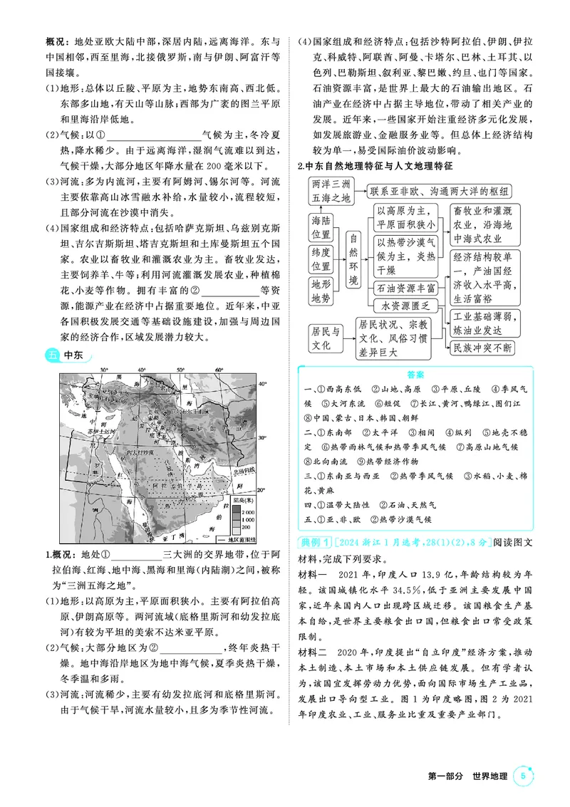 《2_第一部分　世界地理_2026版教学资源包_202653高考总复习A版_山东版_2026版.山东版.选考总复习.地理.5·3A版_区域地理_2_PDF教参电子书》第5页预览
