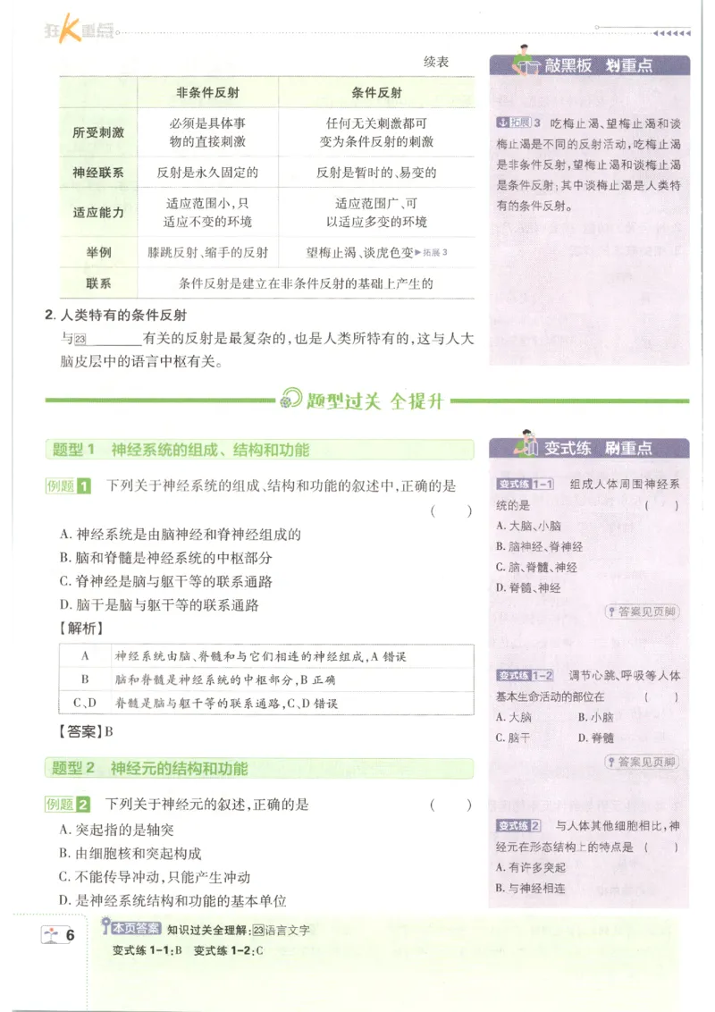 《2026秋《初中必刷题》8上生物（人教）狂K重点_2026秋初中教辅合集_2026秋必刷题_2026秋《初中必刷题》8上_2026秋《初中必刷题》8上生物（人教）》第10页预览