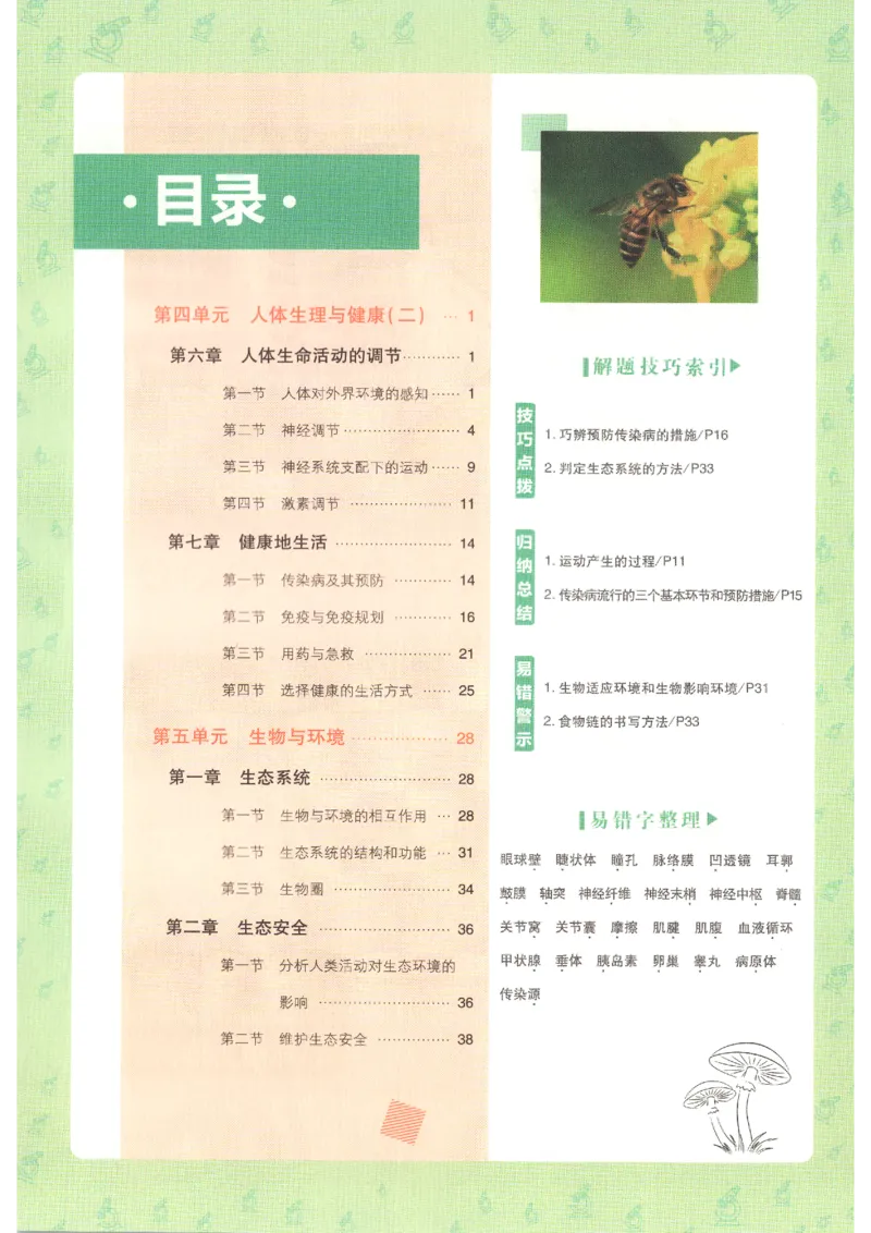 《2026秋《初中必刷题》8上生物（人教）狂K重点_2026秋初中教辅合集_2026秋必刷题_2026秋《初中必刷题》8上_2026秋《初中必刷题》8上生物（人教）》第4页预览