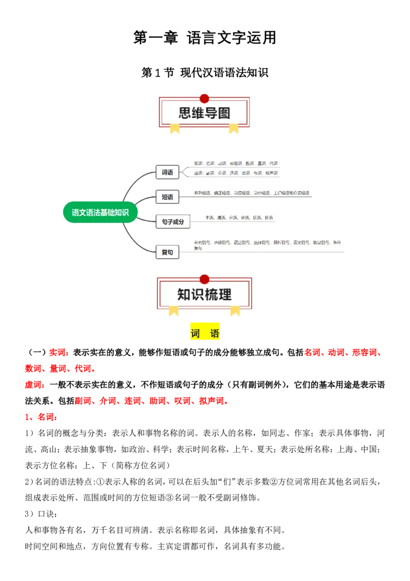《高考语文总知识点总结汇总版(史上最全共370页)_专项复习_2024年_2024年新高中高考语文系统性总复习知识点总结梳理汇总专题》第3页预览