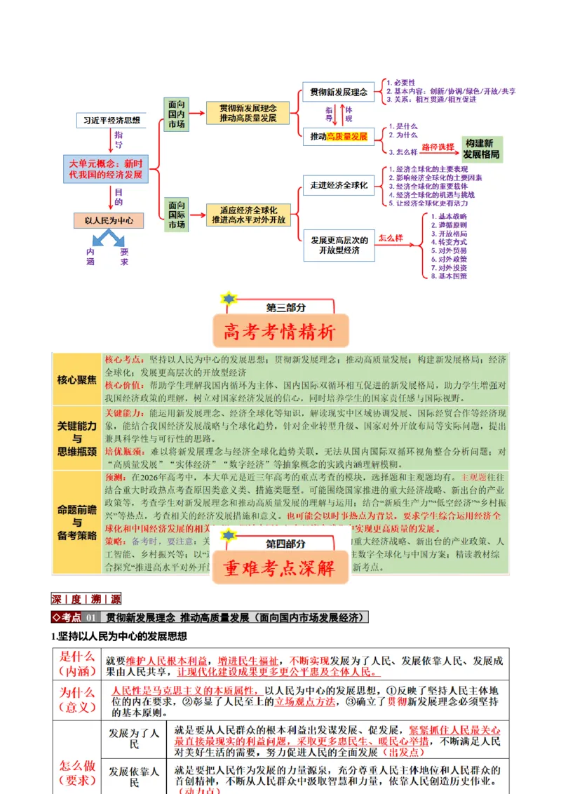 《大单元二经济发展——贯彻新发展理念构建新发展格局（培优讲义）（全国通用）（学生版）_zheng治_2026年-政治高考二轮复习_2026年高考政治二轮复习高效培优讲义（全国通用）-G447_2026版》第3页预览