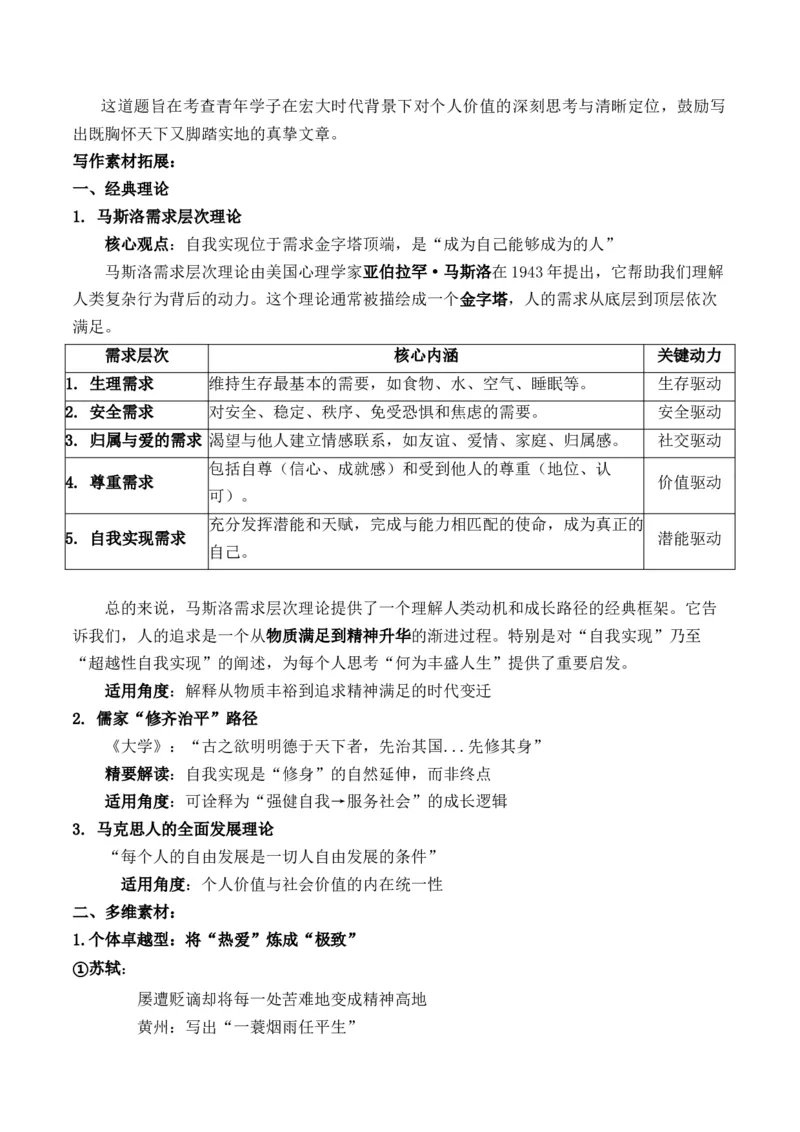 《高考作文命题趋势预测及押题卷一高考作文命题趋势及备考策略及核心概念押题卷题目分析写作素材拓展范文示例_专项复习_2026年-语文专项复习》第5页预览