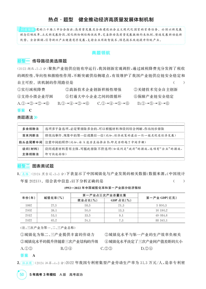 《1_精讲册必修2　《经济与社会》微专题_2026版教学资源包_202653高考总复习A版_广东版_2026版.广东版.选考总复习.政治.5·3A版_一、图书电子教参_必修2经济与社会_微专题_2_PDF教参电子书》第3页预览