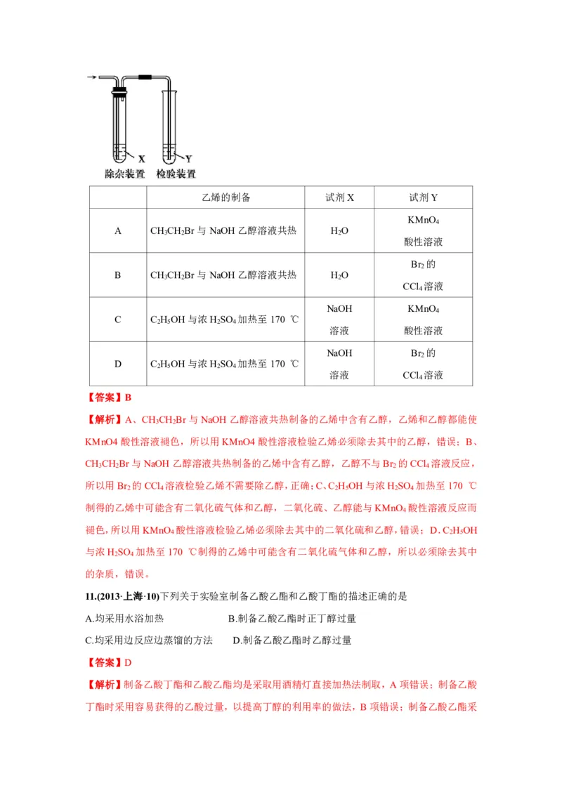 《2010-2019年高考化学真题分类训练专题18生活中常见的有机物（教师版含解析）_初高中资料库_高中资料库（转存避免链接过期失效）_高中化学》第7页预览