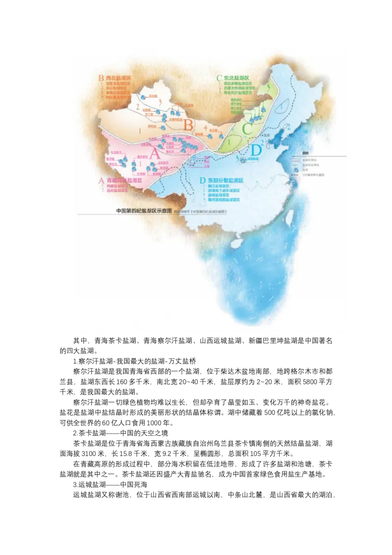 《高频考点53盐湖_地理_2026年-地理高考专项复习_42026年高考地理高频考点专项突破思维导图+解题技巧+专项突破》第3页预览