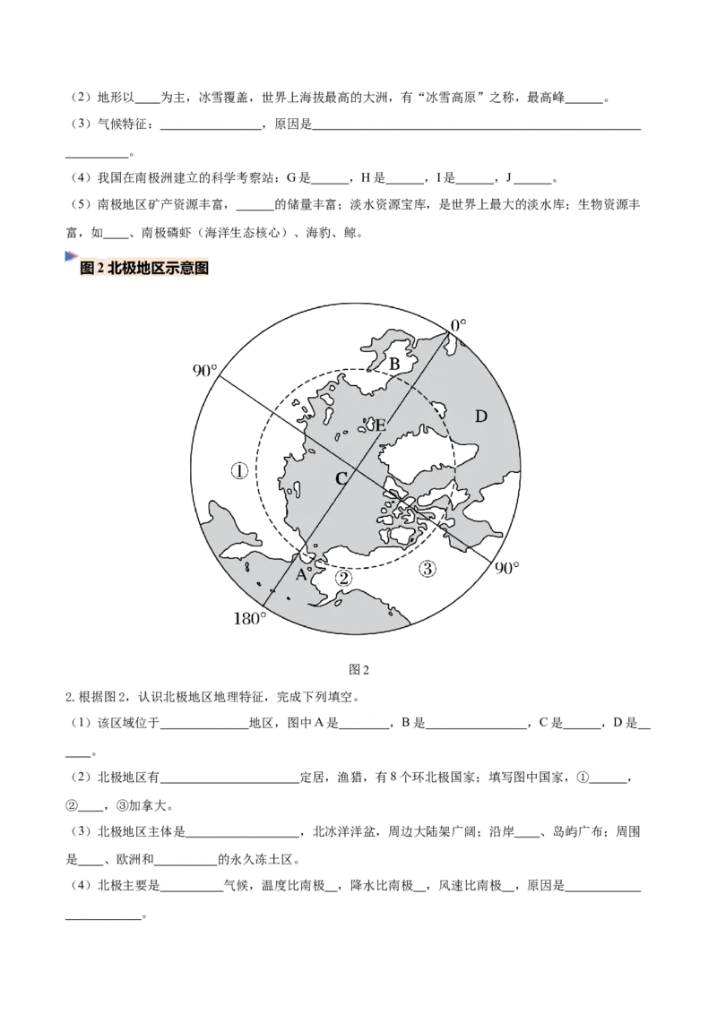 《专题13两极地区（填图速记）（挖空版）_地理_2027年高考地理专项复习_42027年高考地理区域填图速记与演练手册（全国通用）》第2页预览