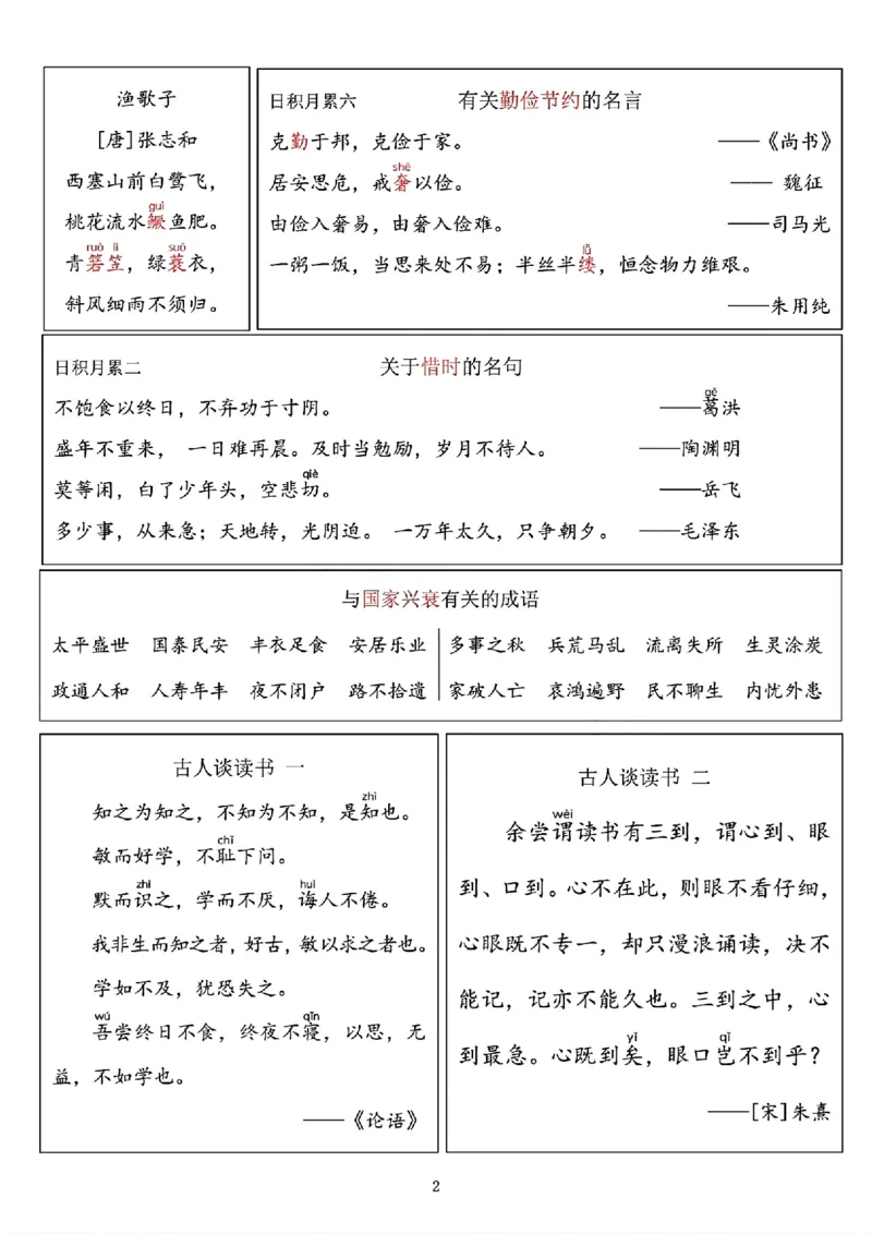 《五（上）语文必背资料(1)_5年级上册同步教辅_5上语文_五上语文必背》第2页预览