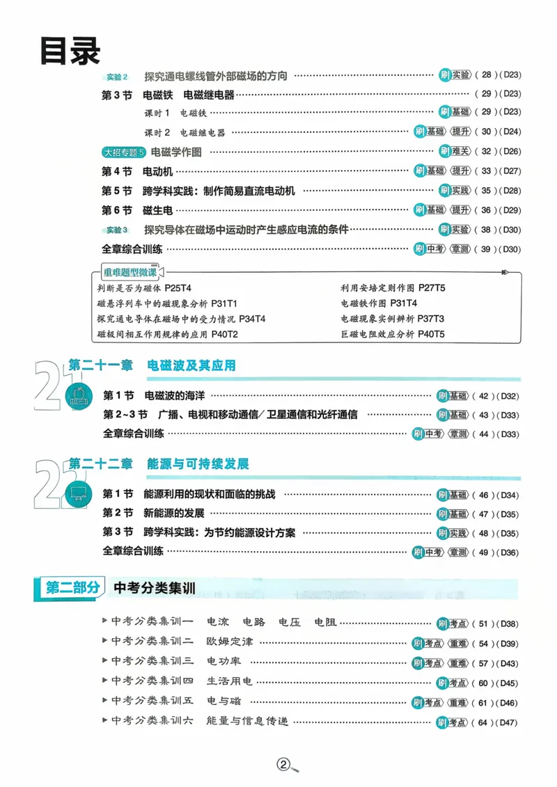 《2026物理9年级下册_2026版初中《必刷题》7-9年级上下册册（全科）（多版本合集）_初中必刷题下册_2026版初中《必刷题》9年级下册（全科）_2026版初中《必刷题》9年级下册（物理）（人教）》第3页预览