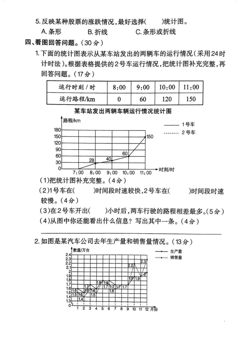 《五年级(下)数学第七单元测试卷_01_5年级下册同步教辅_5下数学_五下数学人教版试卷》第3页预览