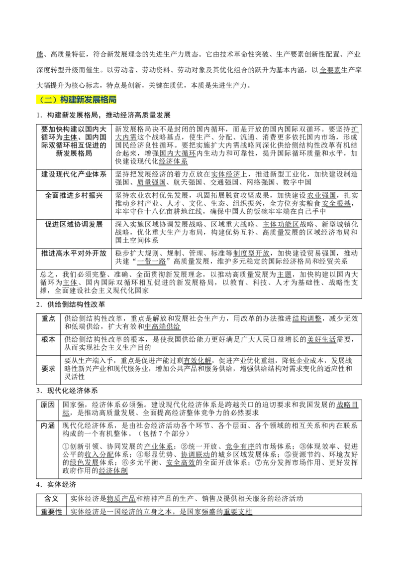 《晨读知识点3--经济发展与社会进步-8页_zheng治_2026年_2026年高考政治一轮复习复习晨读晚练系列（核心知识＋专项训练）-G397_资料》第3页预览