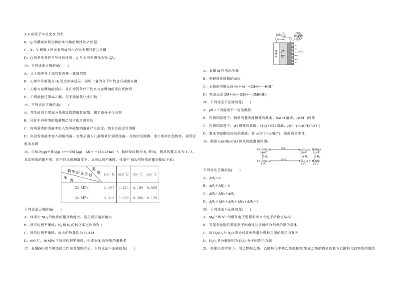 《2017年浙江省高考化学11月（原卷版）(1)_高考一二三轮复习_化学_2027年高考化学专项复习_2008年-2026年化学高考真题-G427_2008-2020年高考_地方卷_浙江高考化学2008-2021_A3word版》第2页预览
