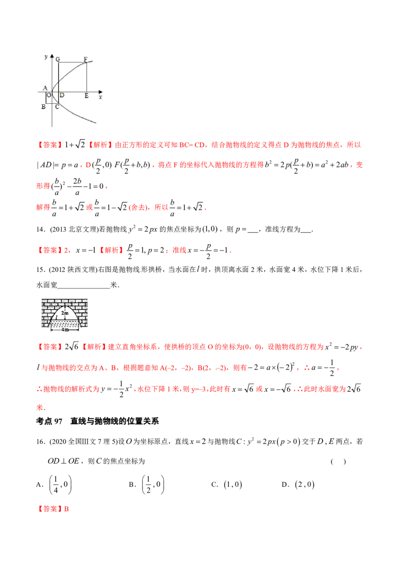《2011-2020年高考数学真题分专题训练专题28抛物线（教师版含解析）_初高中资料库_高中资料库（转存避免链接过期失效）_高中数学》第6页预览