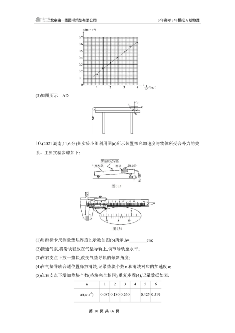 《1_3.2025版5·3A版新高考版专题十七练习册word_2025版教学资源包_（总复习系列）2025版《5年高考3年模拟》新高考版A版（⭐全科）_2025版.新高考版.选考总复习.物理.5·3A版_专题十七实验》第10页预览