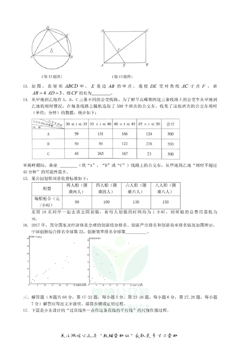 《2018北京大兴中考数学真题及答案_初高中资料库_初中资料库（转存避免链接过期失效）_初中数学》第3页预览