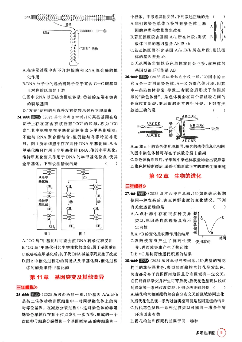 《2026新高考53A生物多选+不定项选择(赠送)_2026版教学资源包_202653高考总复习A版_新高考_生物_学生A版2026年.新高考版.生物.53》第7页预览