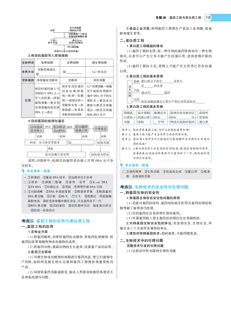 《1_22版专题26　基因工程与蛋白质工程(1)_2023版教学资源包_2023版新高考版选考总复习生物5·3A版_27_专题二十七基因工程和生物技术的安全性与伦理问题_7_专题考点精析》第2页预览