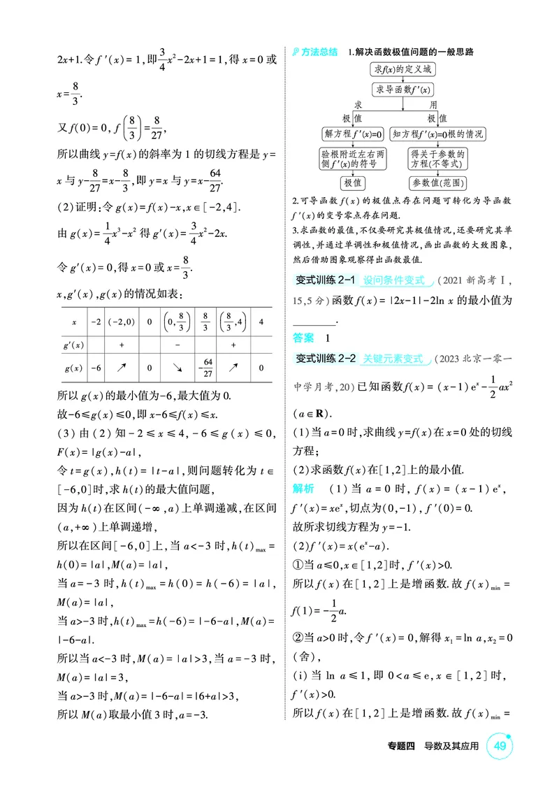 《1_4.2　导数的综合应用_2026版教学资源包_202653高考总复习A版_北京版_2026版.北京版.高考总复习.数学.5·3A版_图书电子资源_专题四导数及其应用_42导数的综合应用_2_精讲册PDF》第4页预览