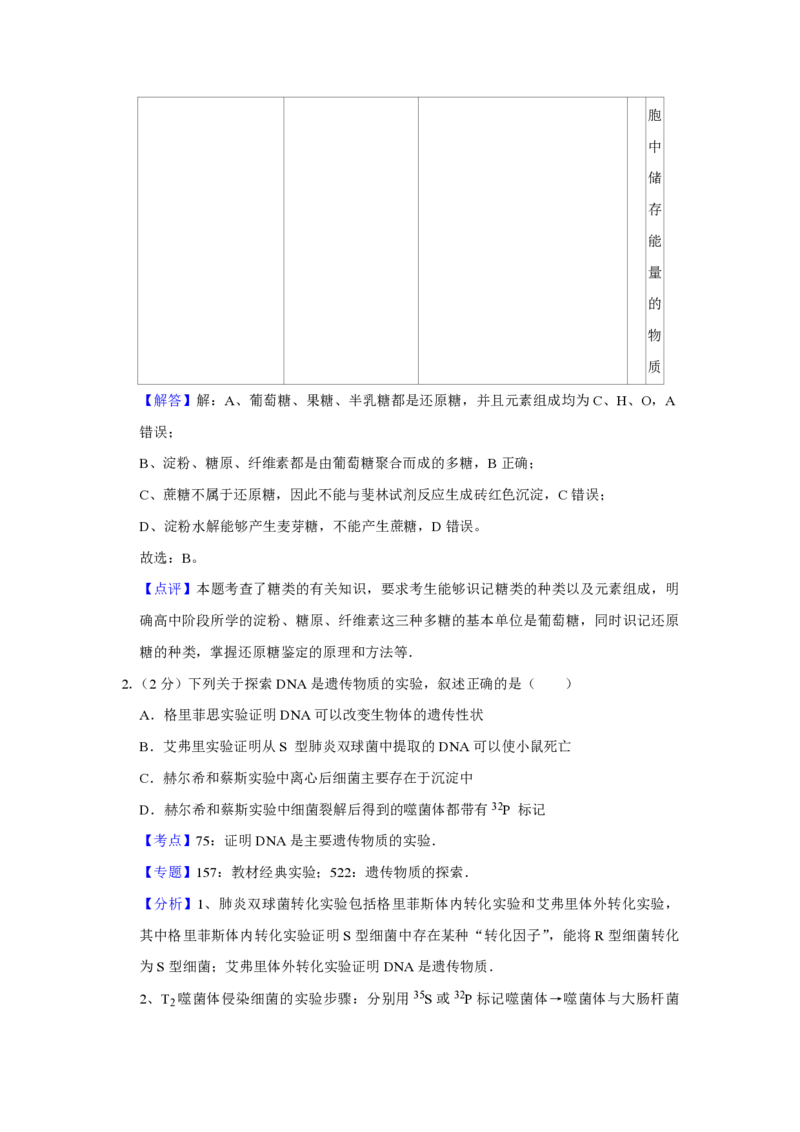 《2017年江苏省高考生物试卷解析版(1)_高考一二三轮复习_生物_2027年高考生物专项_2008年-2026年生物高考真题-G427_2008-2020年高考_地方卷_江苏高考生物07-20_A4word版_PDF版（赠送）》第4页预览