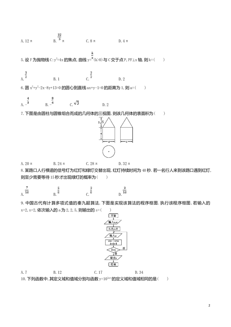 《2016年重庆市高考数学试卷(文科)含答案_高考一二三轮复习_数学_2027年高考数学专项复习更新中_2008年-2026年数学高考真题-G427_2008-2020年高考_2008-2020年_地方卷_重庆08-20_文科》第2页预览