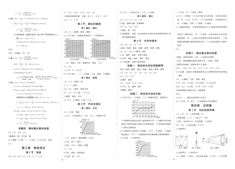《2026秋思维新观察八上物理主书答案_2026秋初中教辅合集_2027思维新观察_2026秋《乐学天成•思维新观察》8上物理（人教版）》第3页预览