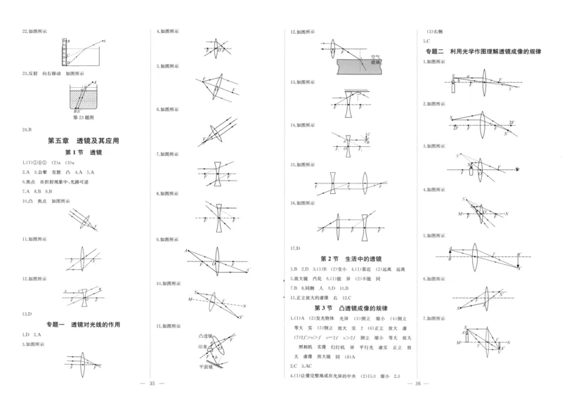 《2026秋思维新观察八上物理主书答案_2026秋初中教辅合集_2027思维新观察_2026秋《乐学天成•思维新观察》8上物理（人教版）》第6页预览