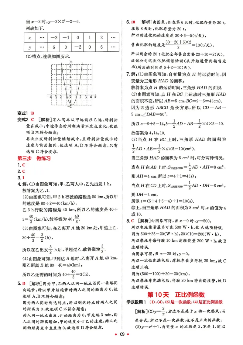 《2026秋《一本•预备新初二》数学(沪科)答案详解__2026秋初中教辅合集_2027一本系列_2027《一本•预备新初二》数学(沪科)》第10页预览