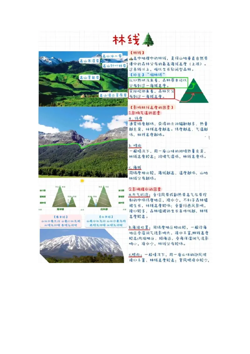《高频考点90林线_地理_2026年-地理高考专项复习_42026年高考地理高频考点专项突破思维导图+解题技巧+专项突破》第8页预览
