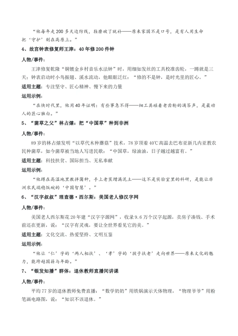 《高考作文复习备考绝佳素材廿则典范凝品质六篇时评砺霜锋20个小众高级人物素材+《人民日报》学写议论文（精彩时评六篇）_专项复习_2026年-语文专项复习》第2页预览