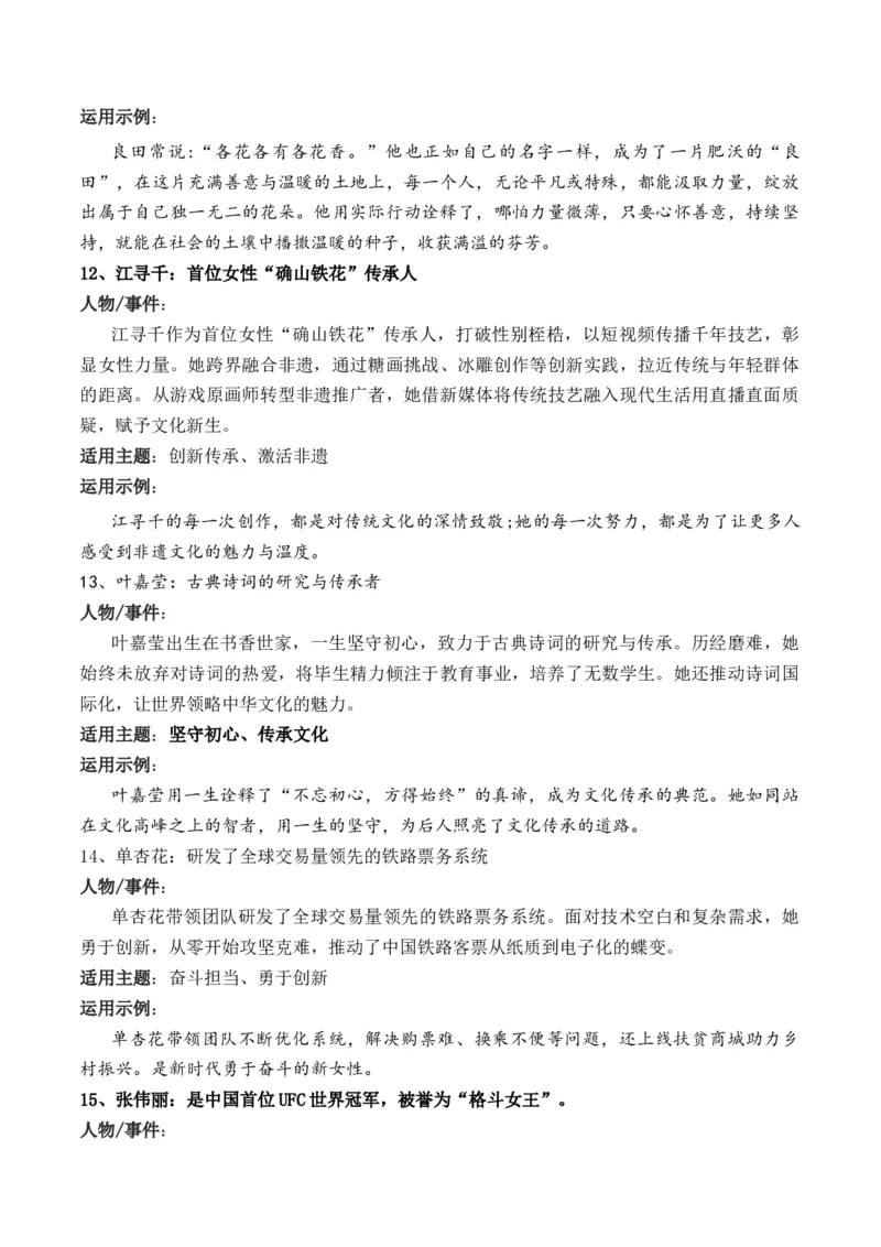 《高考作文复习备考绝佳素材廿则典范凝品质六篇时评砺霜锋20个小众高级人物素材+《人民日报》学写议论文（精彩时评六篇）_专项复习_2026年-语文专项复习》第4页预览