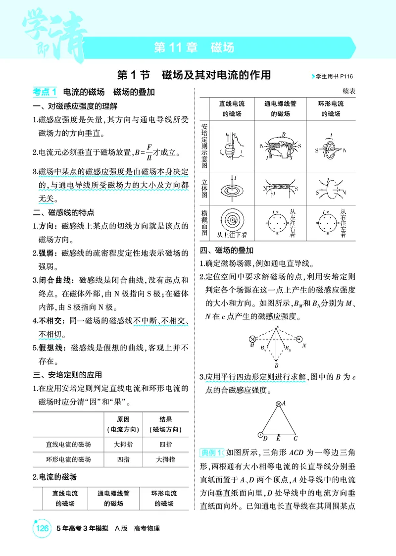 《1_精讲册PDF11-第11章磁场_2026版教学资源包_202653高考总复习A版_江苏版_2026版.江苏版.选考总复习.物理.5·3A版_二、教师用书PDF_第11章磁场_1_PDF教参电子书》第1页预览