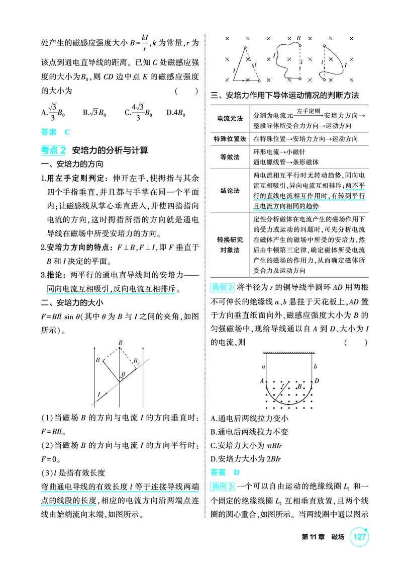 《1_精讲册PDF11-第11章磁场_2026版教学资源包_202653高考总复习A版_江苏版_2026版.江苏版.选考总复习.物理.5·3A版_二、教师用书PDF_第11章磁场_1_PDF教参电子书》第2页预览
