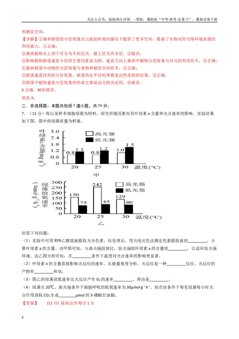 《黄金卷01（新教材理综）-2024年高考生物模拟卷（全国卷专用）（解析版）_06-生物-高考总复习_一轮复习_2024年_2024年高考生物一模拟卷（全国卷专用）》第4页预览