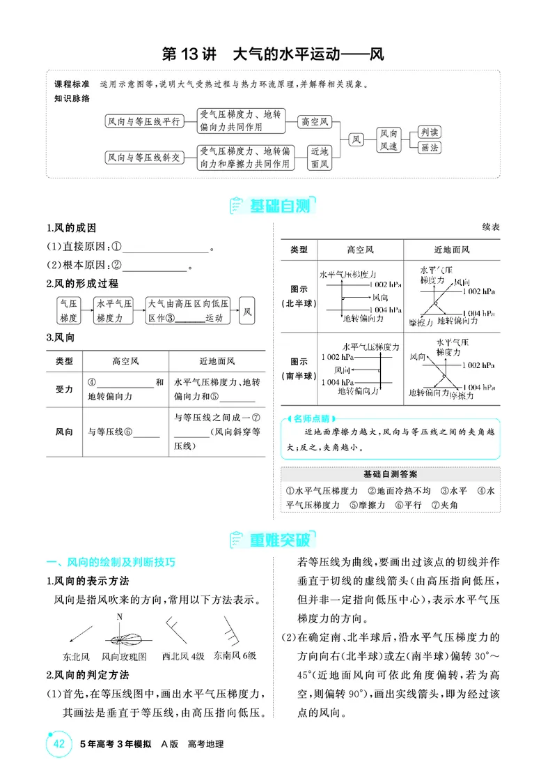《1_精讲册第三章_2026版教学资源包_202653高考总复习A版_广东版_2026版.广东版.选考总复习.地理.5·3A版_第三章地球上的大气_2_精讲册PDF》第8页预览