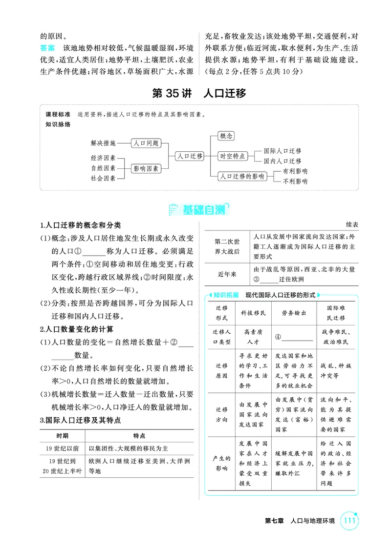 《1_精讲册第七章_2026版教学资源包_202653高考总复习A版_广东版_2026版.广东版.选考总复习.地理.5·3A版_第七章人口与地理环境_2_精讲册PDF》第3页预览