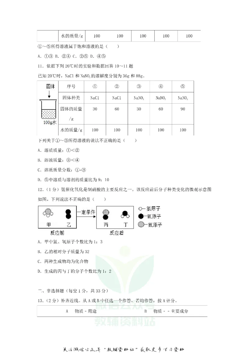 《2018北京头沟中考化学真题及答案_初高中资料库_初中资料库（转存避免链接过期失效）_初中化学》第3页预览