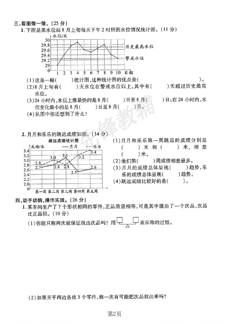 《五年级（下）数学第七八单元测试卷《人教版》_5年级下册同步教辅_5下数学_五下数学人教版试卷》第2页预览
