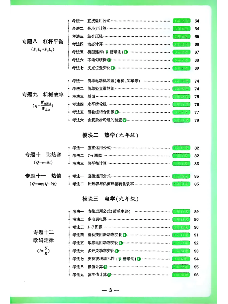 《2026版中考物理计算题不丢分_2026秋初中教辅合集_2027初中万唯_2026《万唯中考物理•计算题不丢分》》第4页预览