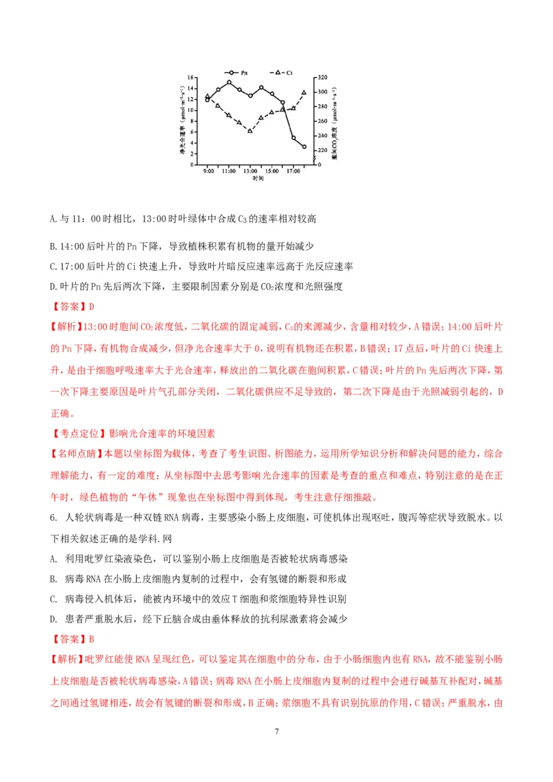《2016年四川省高考生物试卷及答案(1)_高考一二三轮复习_生物_2027年高考生物专项_2008年-2026年生物高考真题-G427_2008-2020年高考_地方卷_四川高考生物08-20》第7页预览