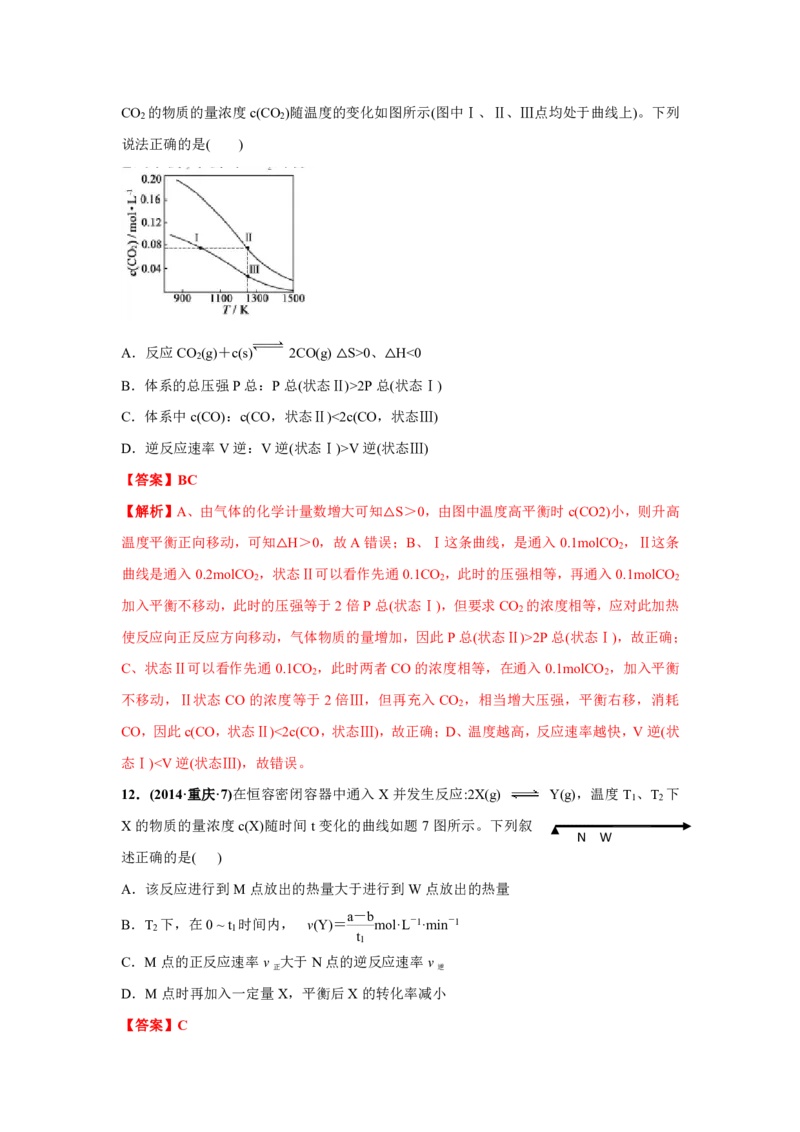 《2010-2019年高考化学真题分类训练专题06化学反应速率和化学平衡（教师版含解析）_初高中资料库_高中资料库（转存避免链接过期失效）_高中化学》第10页预览