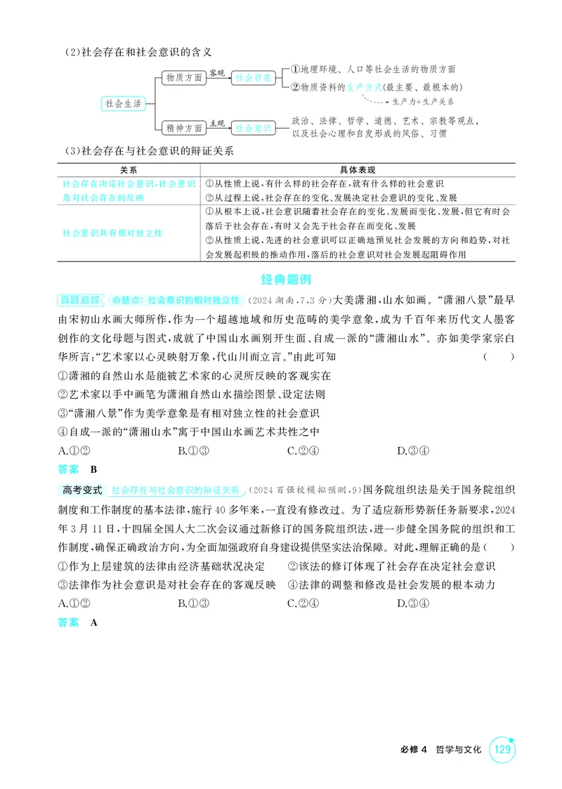 《1_精讲册第五课　寻觅社会的真谛(社会历史观)_2026版教学资源包_202653高考总复习A版_广东版_2026版.广东版.选考总复习.政治.5·3A版_一、图书电子教参_必修4哲学与文化_4_PDF教参电子书》第2页预览