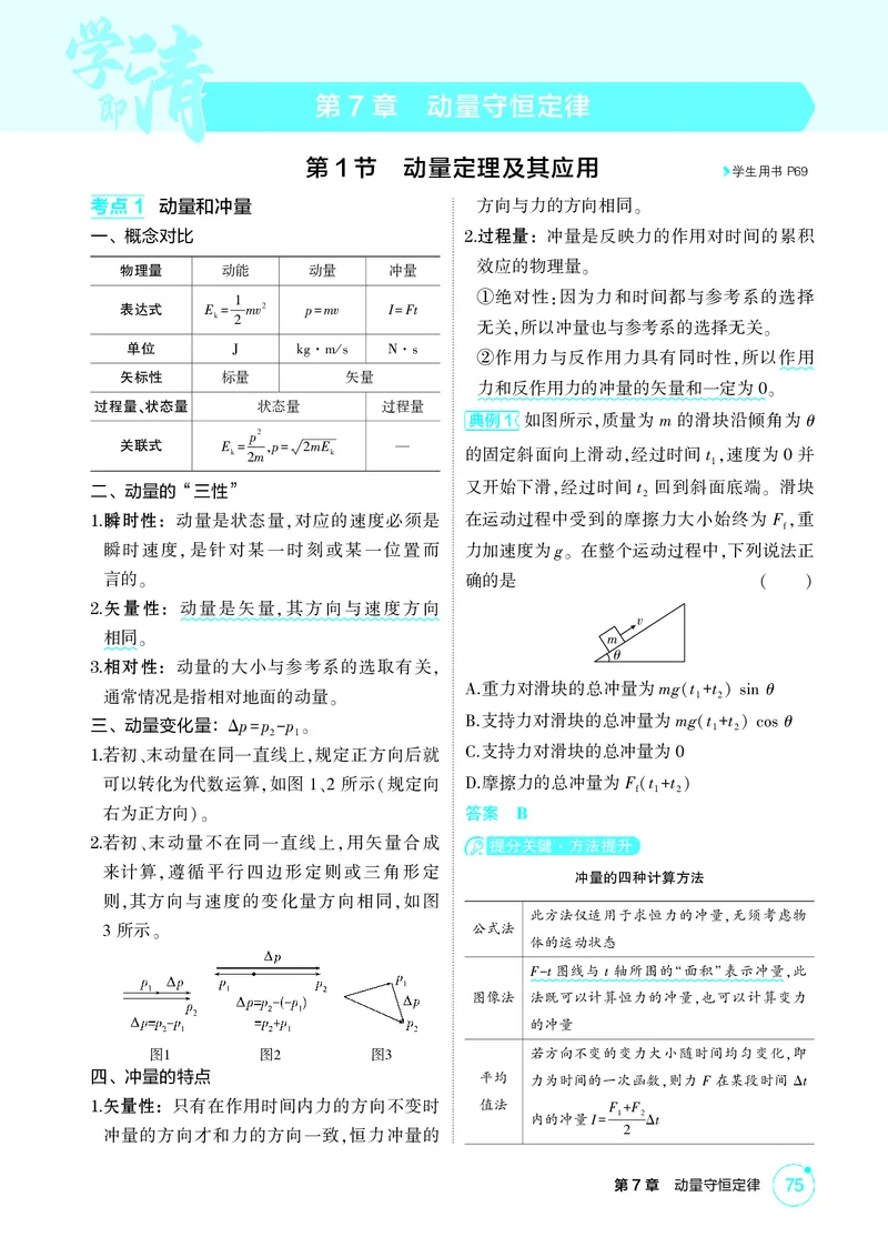 《2_7-第7章动量守恒定律（精讲册）_2026版教学资源包_202653高考总复习A版_山东版_2026版.山东版.选考总复习.物理.5·3A版_二、教师用书PDF_第7章动量守恒定律_1_PDF教参电子书》第1页预览