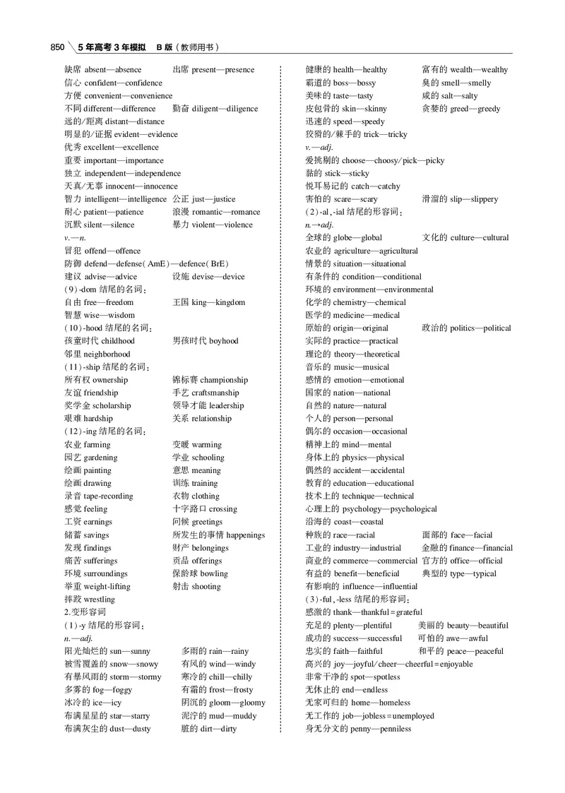 《附录一构词法_2022版教学资源包_五年高考三年模拟_2022版课标版高考总复习英语5·3B版_附录一构词法_附录一构词法（专题电子书）_专题电子书》第3页预览