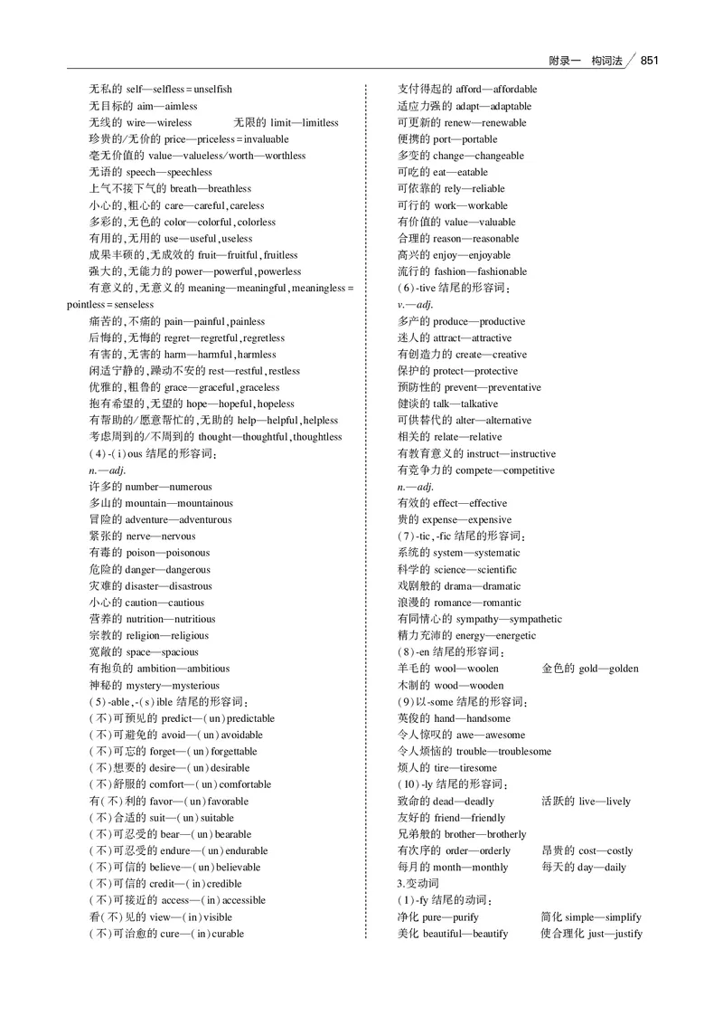 《附录一构词法_2022版教学资源包_五年高考三年模拟_2022版课标版高考总复习英语5·3B版_附录一构词法_附录一构词法（专题电子书）_专题电子书》第4页预览