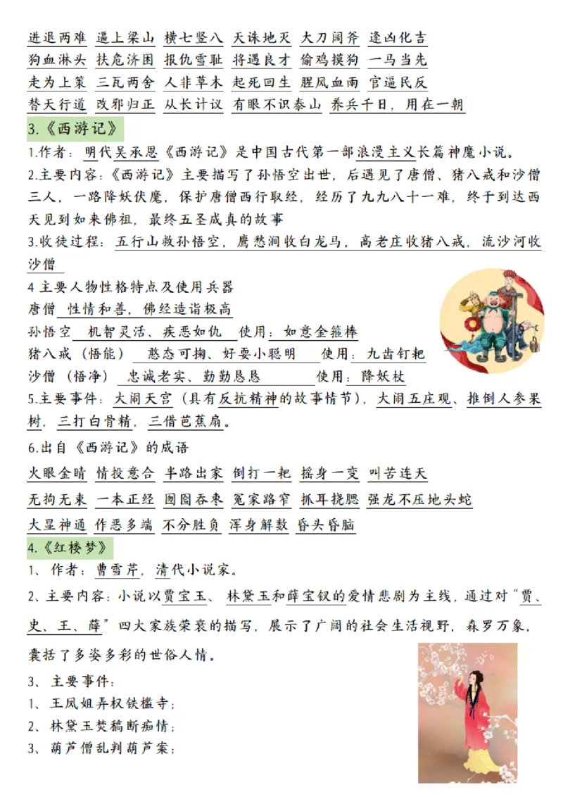《五（下）语文期中重点复习知识汇总_5年级下册同步教辅_5下语文_五下语文知识点总结》第6页预览