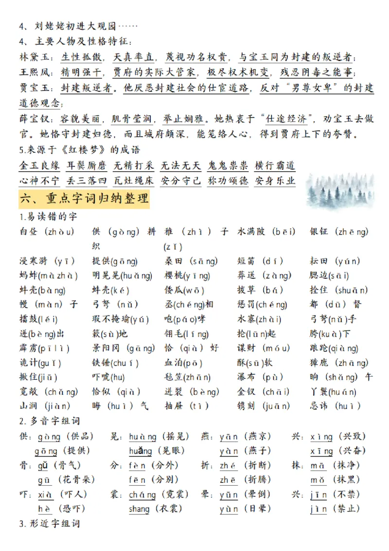 《五（下）语文期中重点复习知识汇总_5年级下册同步教辅_5下语文_五下语文知识点总结》第7页预览