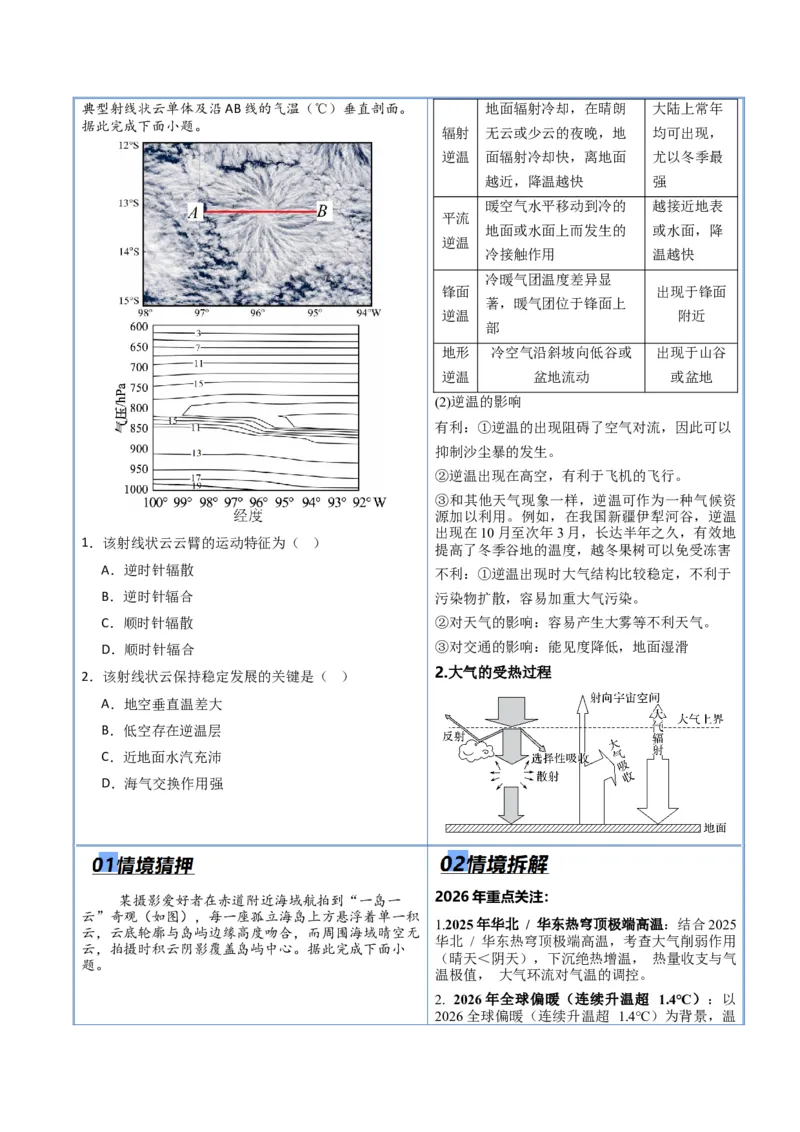 《专题02地球上的大气（抢分专练）（解析版）_地理_2026年-地理高考专项复习_2026年高考地理终极冲刺讲练测（黑吉辽蒙专用）-G466_2026版》第2页预览