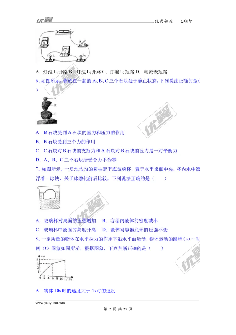 《2017年四川省德阳市中考理综（物理部分）试题（word版,含解析）_初高中资料库_初中资料库（转存避免链接过期失效）_初中物理》第2页预览