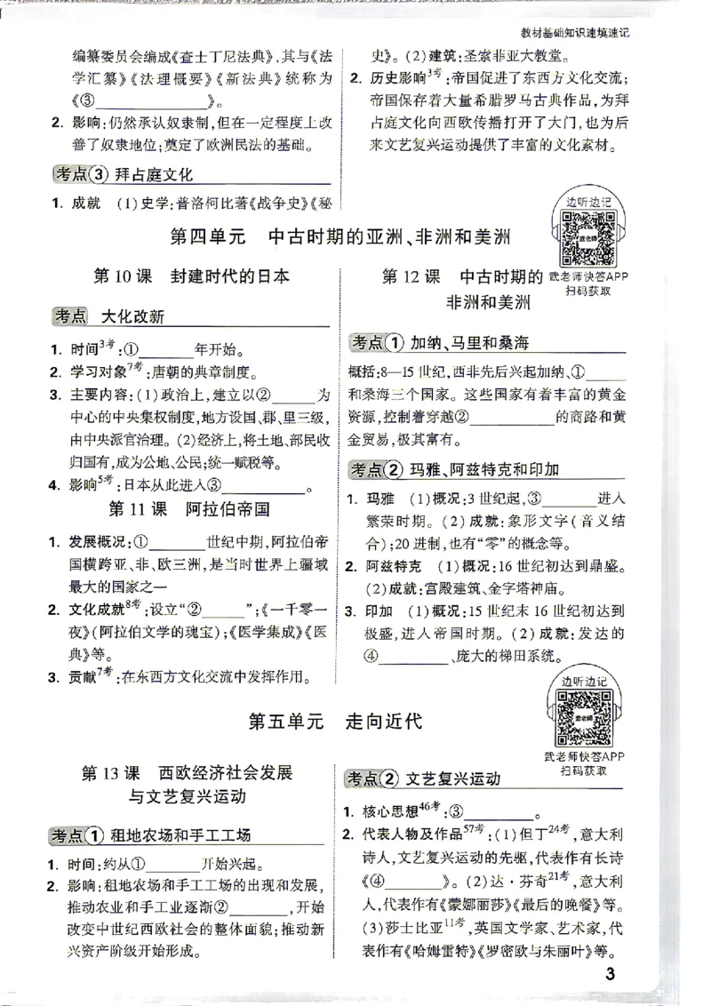 《2027《万唯初中大小卷》9全历史-教材基础知识_2026秋初中教辅合集_2027初中万唯_2027《万唯初中大小卷》9全历史》第5页预览