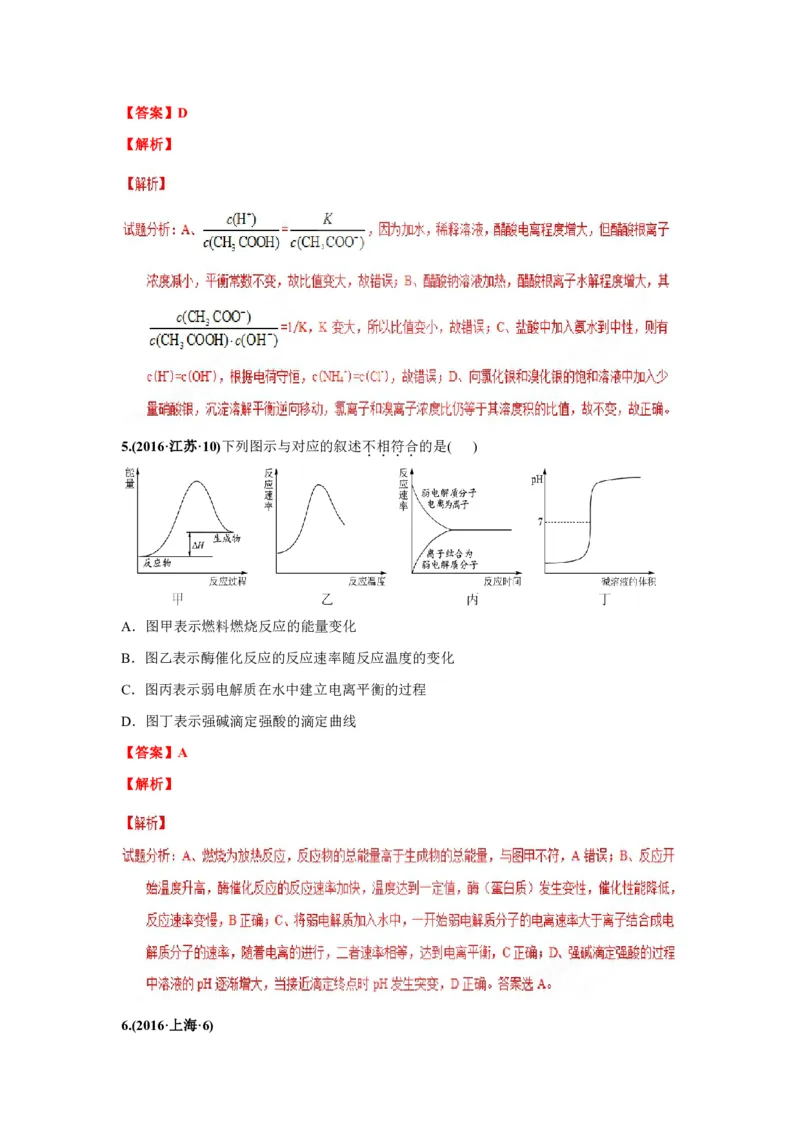 《2010-2019年高考化学真题分类训练专题12弱电解质的电离平衡（教师版含解析）_初高中资料库_高中资料库（转存避免链接过期失效）_高中化学》第4页预览